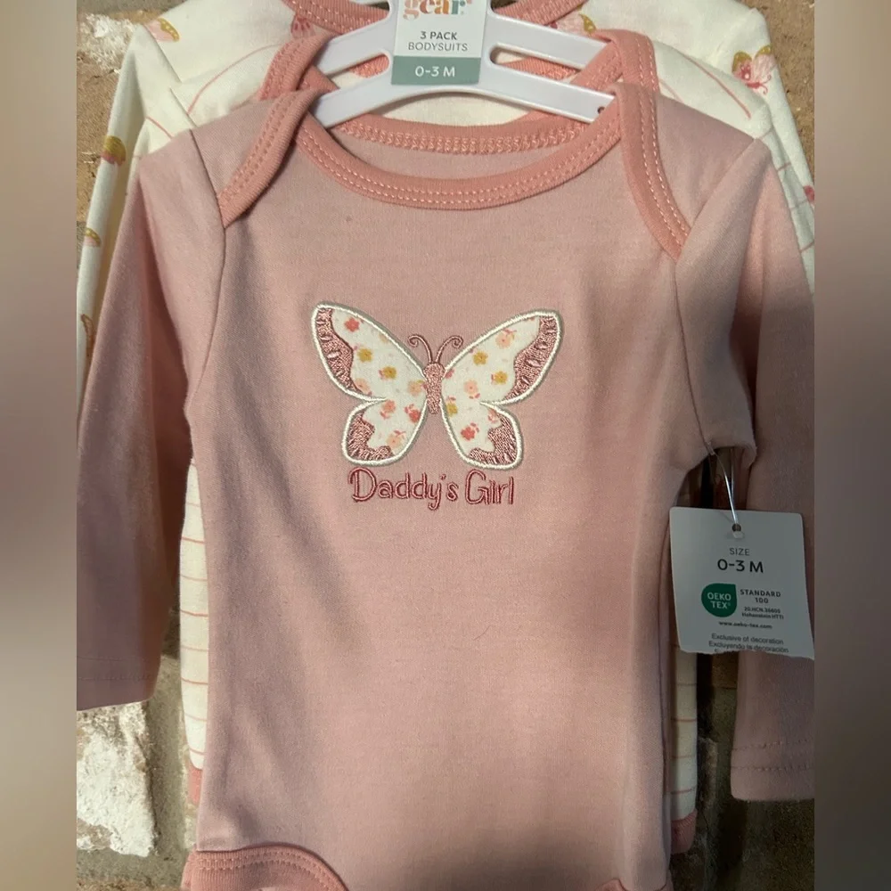 Baby Gear Bodysuit. 3 pack. New with tags.